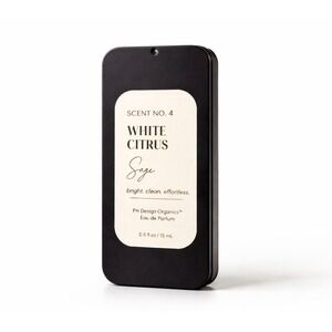 PH Design Organics Scent No 4 White Citrus Sage Solid Perfume 0.5 oz Tin